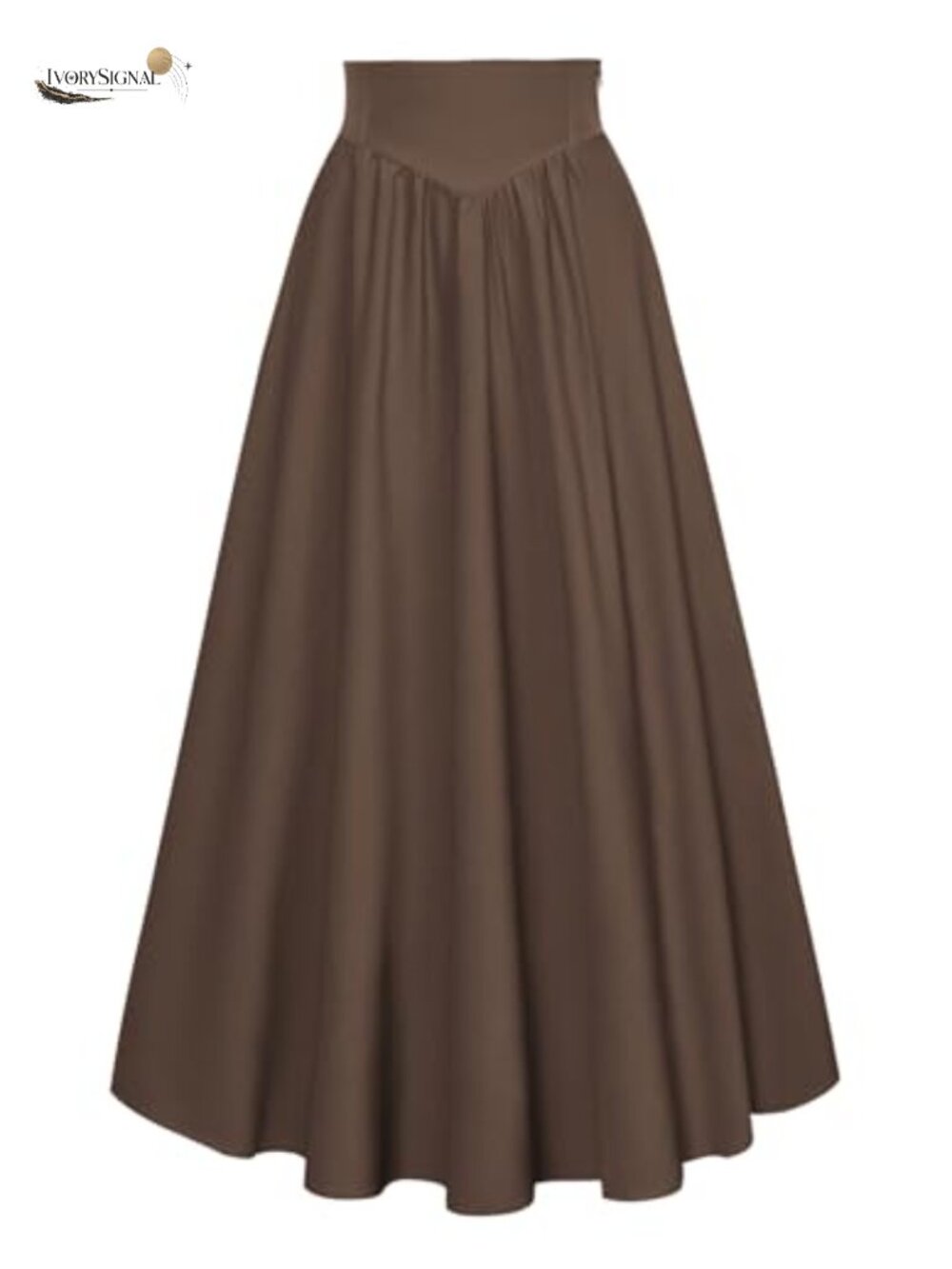Renaissance Victorian Maxi Skirt Flowy A-Line Long Lace-Up High Waist